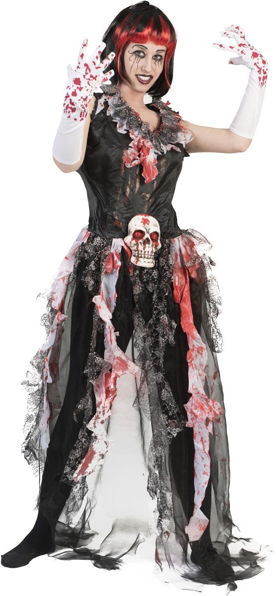 Heks & Spider Lady & Voodoo & Duistere Religie Kostuum | Voodoo Jurk Vera Vrouw | One Size | Halloween | Verkleedkleding